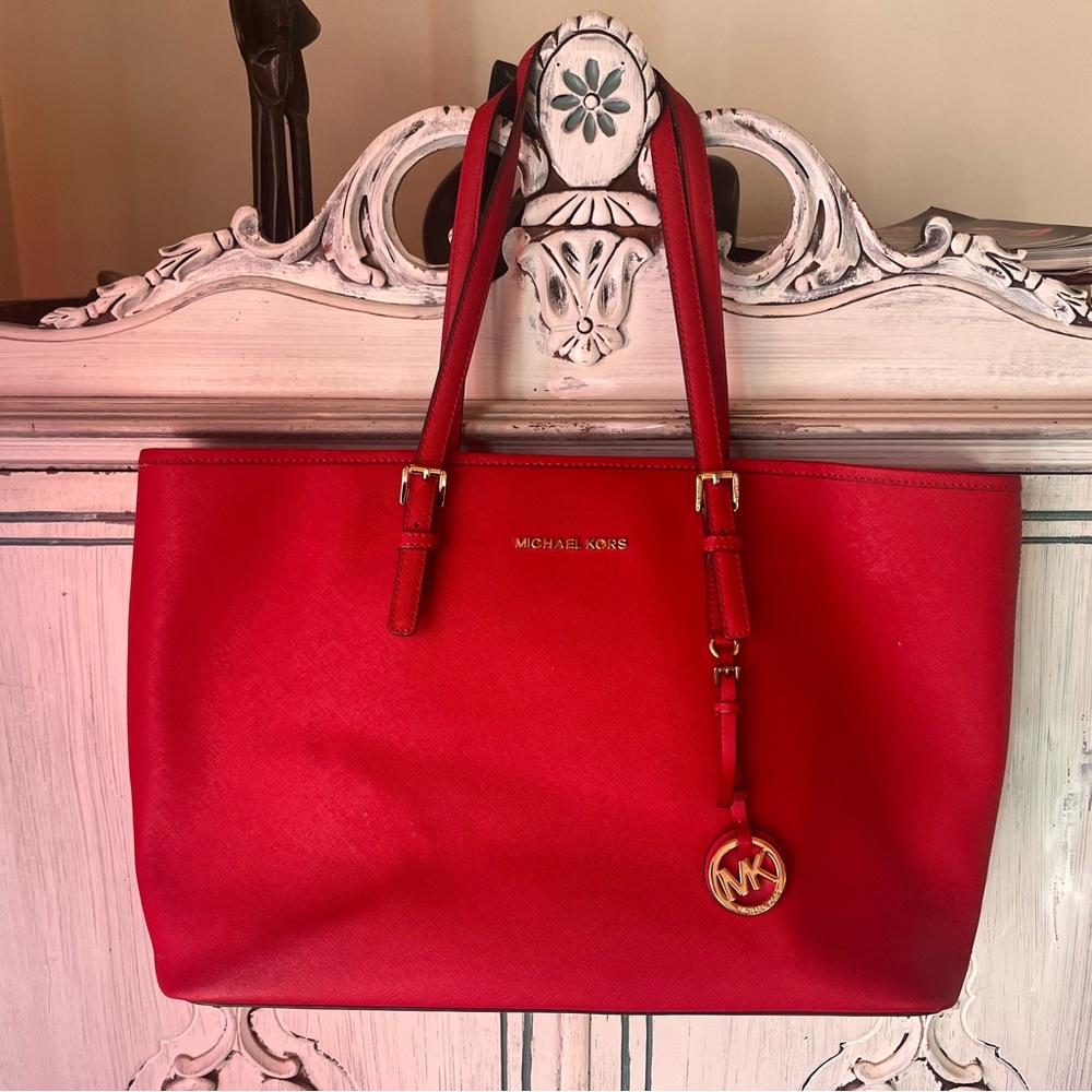 Michael Kors Scarlet Red Tote
